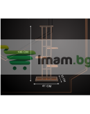 Цветарник стойка 6 етажа за растения лофт